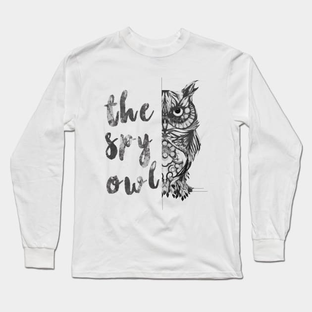 The Spy Owl design Long Sleeve T-Shirt by cusptees